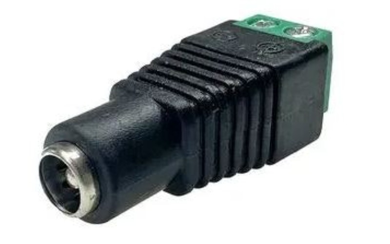 DCC Train Automation - 2.1mm x 5.5mm DC Power Socket Connector to 2x Screw Terminal Block Adaptor