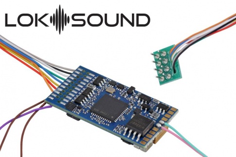 LokSound 5 DCC/MM/SX/M4 ''blank decoder'', 8-pin NEM652, with Speaker 11x15mm, gauge: 0, H0