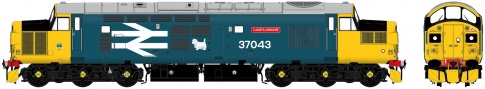 Accurascale Class 37 - 37043 'Loch Lomond' Large Logo Blue With Sound