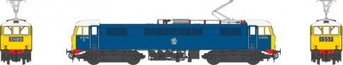 Heljan 8652 - Heljan Class 86 - E3178 With Full Yellow Ends - White Cab Roof - Red Bufferbeams