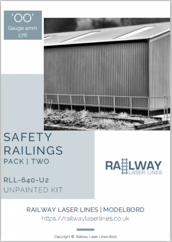 RLL640U2  OO Gauge Safety Railing Pack 2  Unpainted