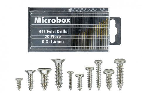 DCC Concepts Mega Screw Set  10x 60 Vials  (w/20 Drill Bit Set)