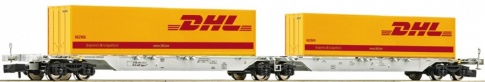 Fleischmann 825332 AAE Sggmrs DHL Double Container Wagon V
