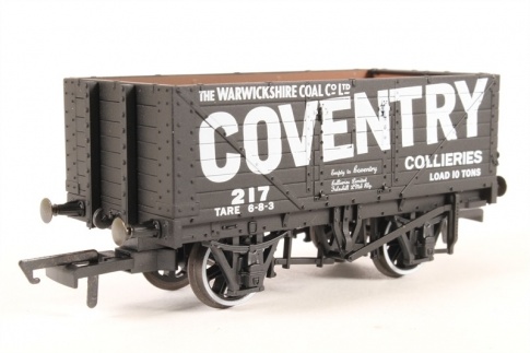 Oxford Diecast OR76MW7005 7 Plank Mineral Wagon Coventry Colleries No.217