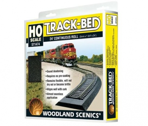 Woodland Scenics ST1474 24ft Trackbed Roll - HO Scale