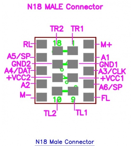 Train-O-Matic Next18 Male Adaptor Board