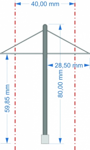 Modern Middle mast for tramway