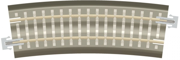 Tillig 83782 Gauge TT BR 3-: Curved track, R 396 mm crossing