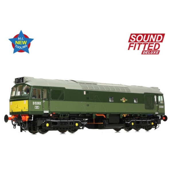 Bachmann 32-341SFX Class 25/2 D5282 BR Two-Tone Green (Small Yellow Panels)