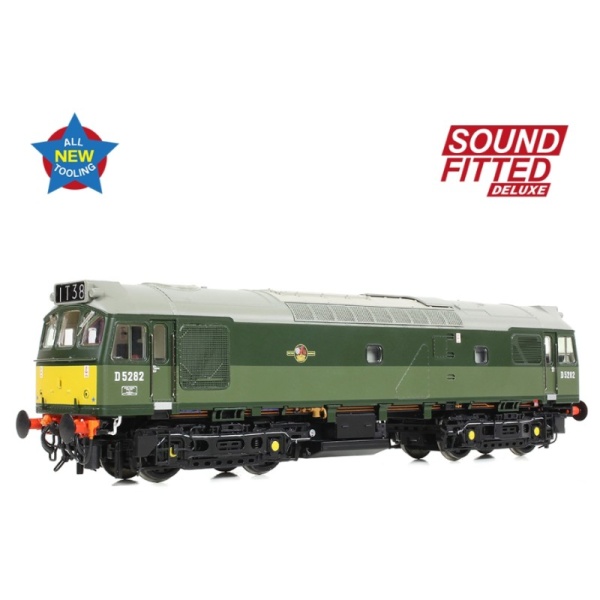 Bachmann 32-341SFX Class 25/2 D5282 BR Two-Tone Green (Small Yellow Panels)