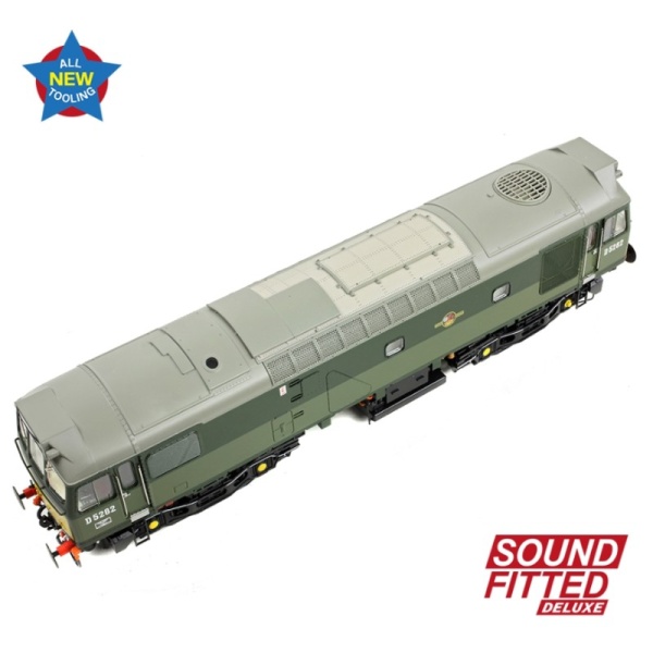 Bachmann 32-341SFX Class 25/2 D5282 BR Two-Tone Green (Small Yellow Panels)