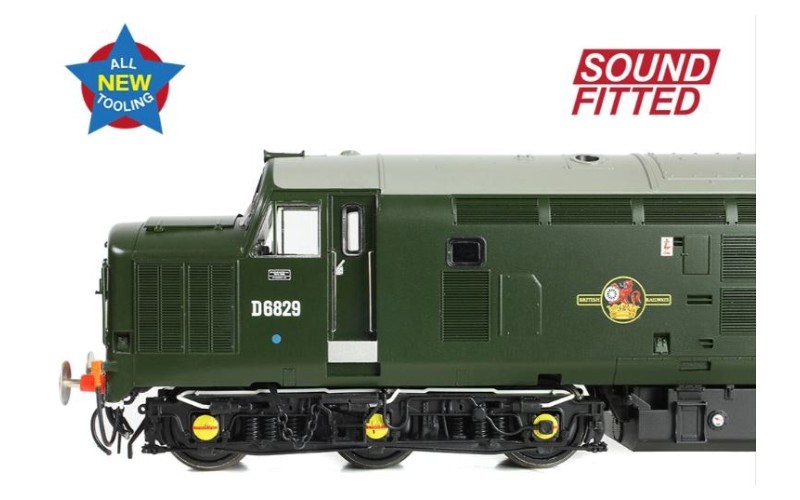 Bachmann 35-306SF Class 37/0 Centre Headcode D6829 BR Green (Small Yellow Panels)