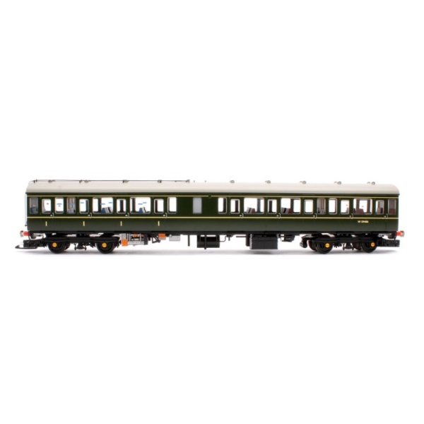 Bachmann 35-503SF Class 117 3-Car DMU R334 BR Green (Small Yellow Panels) - DCC Sound