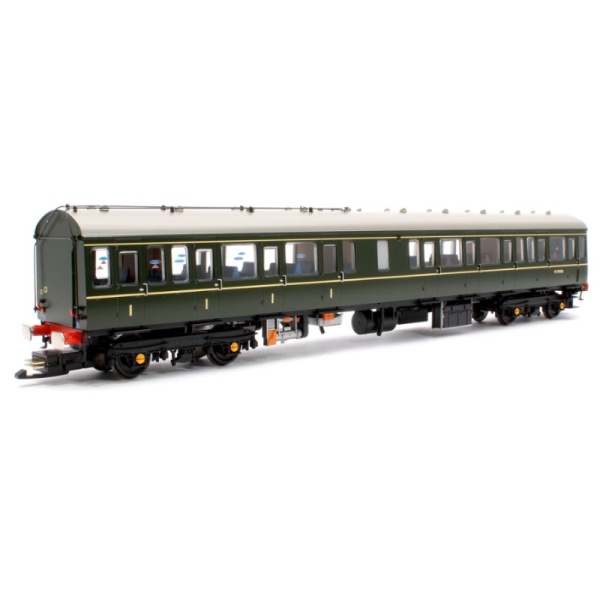 Bachmann 35-503SF Class 117 3-Car DMU R334 BR Green (Small Yellow Panels) - DCC Sound