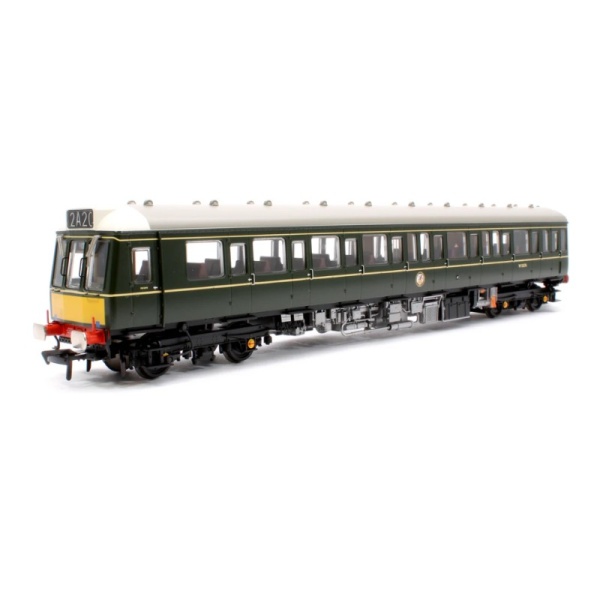 Bachmann 35-503SF Class 117 3-Car DMU R334 BR Green (Small Yellow Panels) - DCC Sound