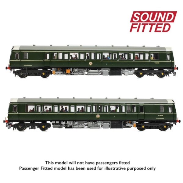 Bachmann 35-528SF Class 121 Single-Car DMU W55028 BR Green (Small Yellow Panels)