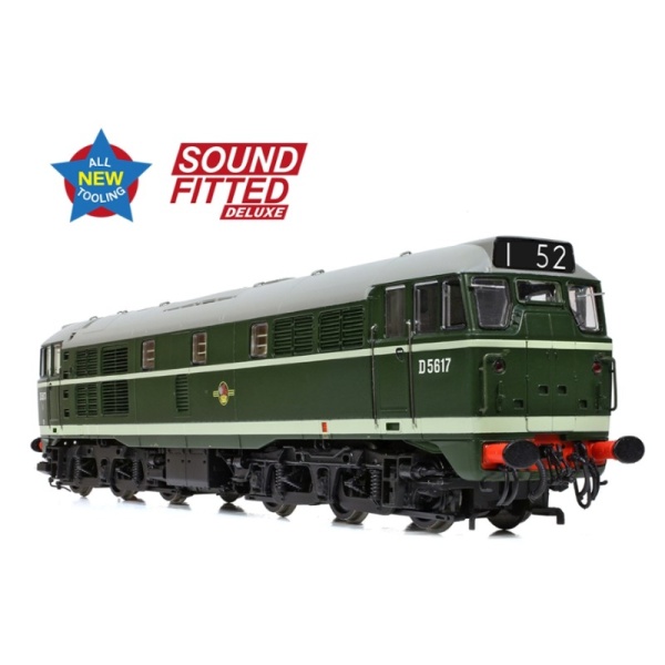 Bachmann 35-801ASFX Class 30 D5617 BR Green (Late Crest)