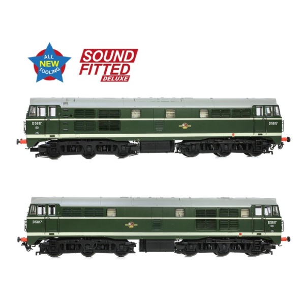 Bachmann 35-801ASFX Class 30 D5617 BR Green (Late Crest)