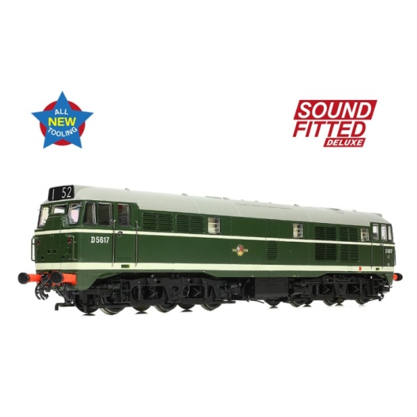 Bachmann 35-801ASFX Class 30 D5617 BR Green (Late Crest)