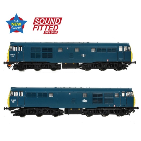 Bachmann 35-825SFX Class 31/4 Refurbished 31435 BR Blue