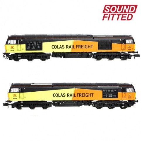 Graham Farish 371-358ASF Class 60 60096 Colas Rail Freight Sound-Fitted