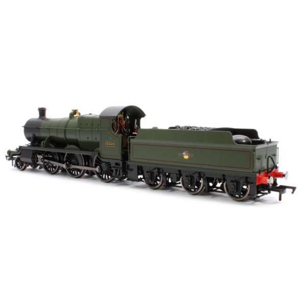 Dapol 4S-043-016 GWR 43xx 2-6-0 Mogul 5330 BR Lined Green Late Crest Steam Locomotive