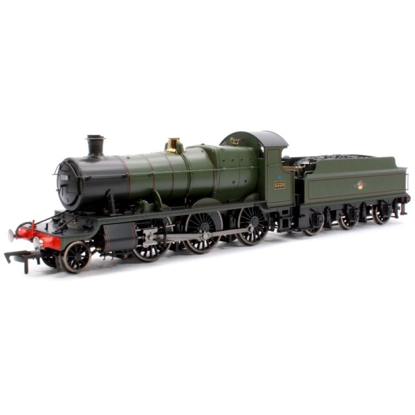 Dapol 4S-043-016 GWR 43xx 2-6-0 Mogul 5330 BR Lined Green Late Crest Steam Locomotive