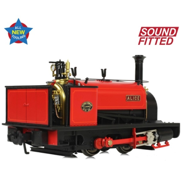 Bachmann 71-025SF Quarry Hunslet 0-4-0ST 'Alice' Dinorwic Quarry Red