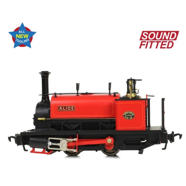 Bachmann 71-025SF Quarry Hunslet 0-4-0ST 'Alice' Dinorwic Quarry Red