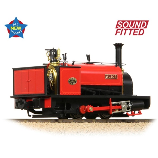 Bachmann 71-025SF Quarry Hunslet 0-4-0ST 'Alice' Dinorwic Quarry Red