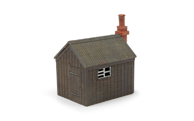 PECO LK-12110 TT:120 LINESIDE HUT LASER CUT WOODEN KIT (2)