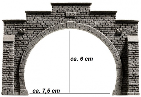 Noch 34852 Double Tunnel Portal N Gauge