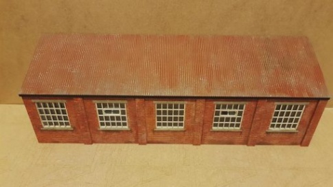 Railway Laser Lines RLL715BW Backscene Warehouse (Left Hand) O Gauge Kit