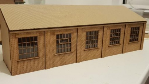 Railway Laser Lines RLL715BW Backscene Warehouse (Left Hand) O Gauge Kit