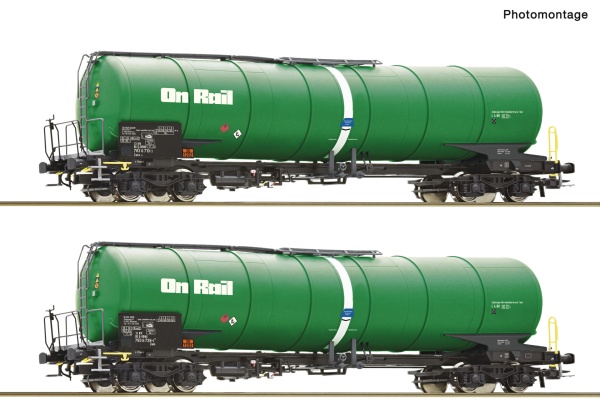 ROCO 6600147 Onrail Zans Bogie Tank Wagon Set (2) VI