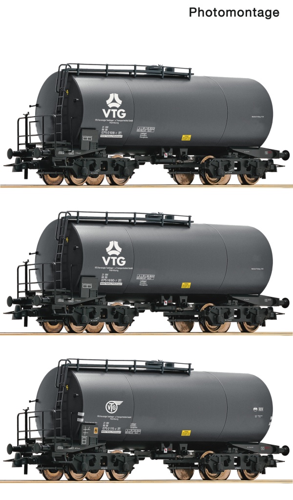 ROCO 6600162 DB/VTG Bogie Tank Wagon Set (3) IV