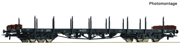 ROCO 6600189 DB SSlmas53 Bogie Stake Wagon III