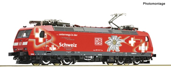 ROCO 7520129 DBAG BR185 142-7 Schweiz Electric Locomotive V (~AC-Sound)