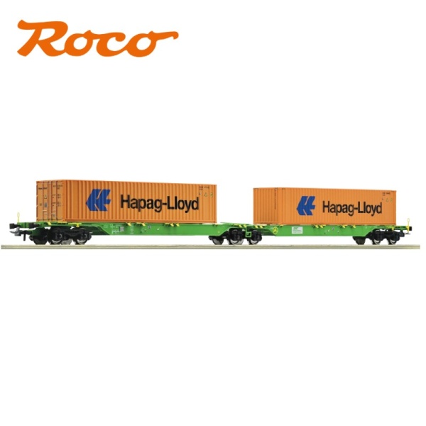 Roco 77370 SETG Double Container Carrying Wagon VI