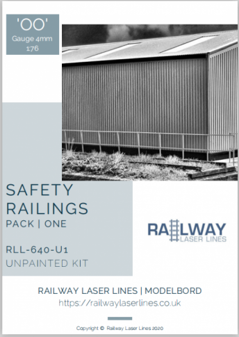 RLL640U1  OO Gauge Safety Railing Pack 1  Unpainted