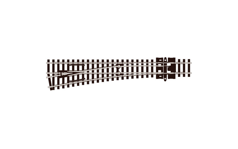 Peco SL-U396F Medium Left Hand Point Unifrog  - N Gauge Code 55