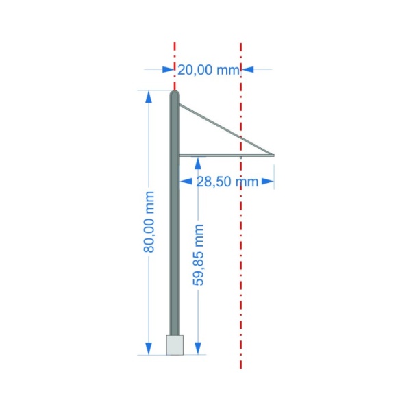 Sommerfeldt Modern Mainline mast for tramway