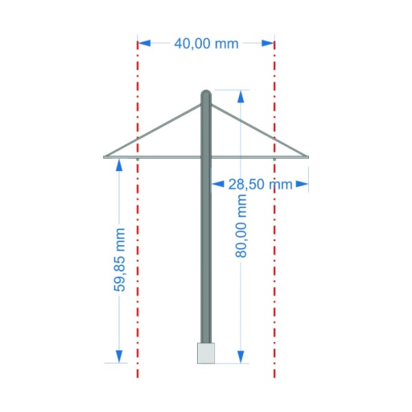 Sommerfeldt Modern Middle mast for tramway