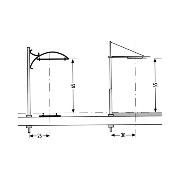 Sommerfeldt Mainline mast for tramway, new type