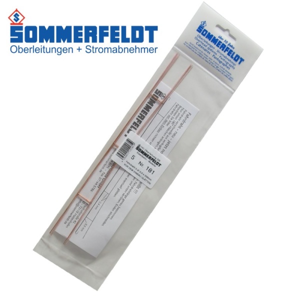 Sommerfeldt 181 Overhead wire 0,5 x 200 mm open 5 pieces