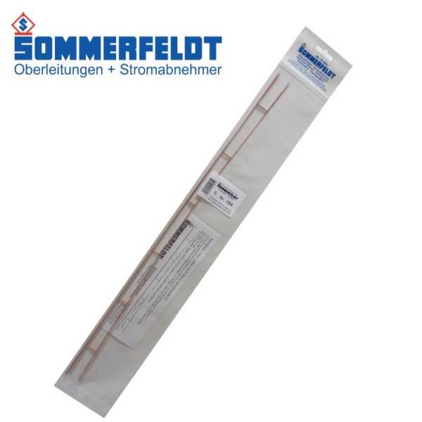 Sommerfeldt 184 Overhead wire 0,5 x 500 mm open 5 pieces