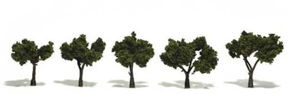 1.25''-2'' Ready Made Medium Green Trees (5pc)