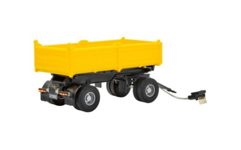 VN8215 H0 2-axle dump trailer, yellow, functional model