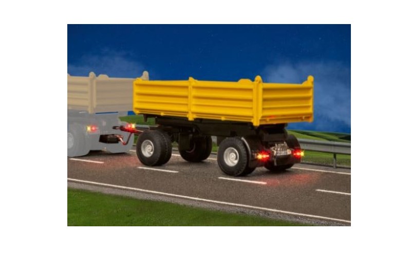 VN8215 H0 2-axle dump trailer, yellow, functional model