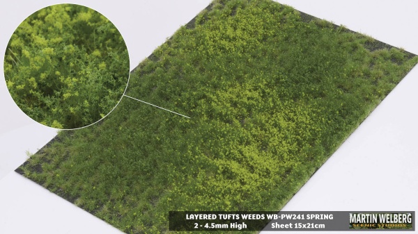 Layered Tufts Weeds 2-4mm spring